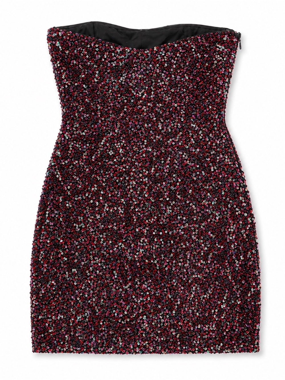 Retrofête Multicolor Sequin Strapless Mini Dress | Party Cocktail Glam Size 4 - Picture 5 of 7